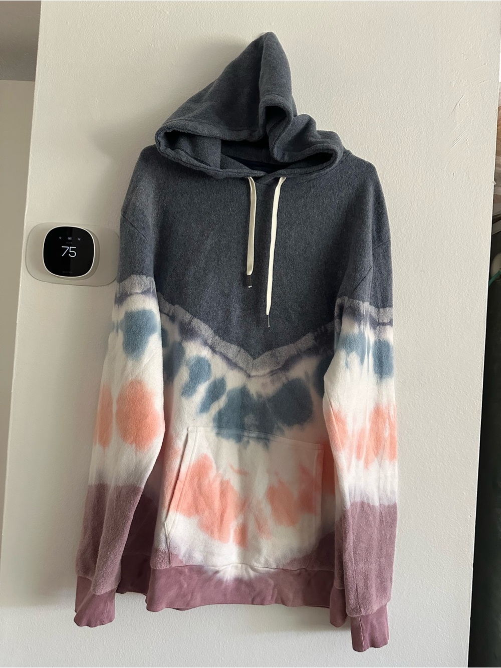 Feat Tie-Dye Hooded Pullover Sweater - Multicolor men XL